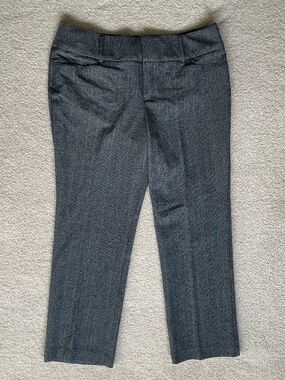 NWT Apt. 9 Mid-Rise Tummy Control Bootcut Gray Plaid Dress Pants - Size 16 P